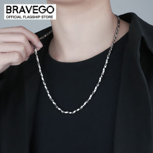 Bravego Fashion Men Stainless Steel Necklace Hip Hop Titanium Steel Mobius Chain Necklace Jewelry Accessories