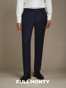 High-Quality Business Formal Fitted Trousers Men Wool