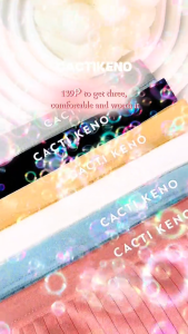 Cacti Keno 3Pcs Briefs For Women Cotton Soft And Comfortable Solid Color Korean Series Panty For Women M-2XL Hot Selling Items On Sale