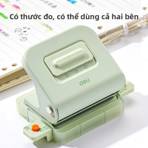 deli | Multiple Hole Portable Punch For Binders A4 Paper Students Documents