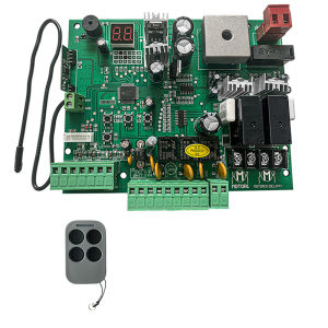 Output DC12V 24V Swing Gate Control Board Connect Backup Battery or Solar System with Remote Control Amount Optional