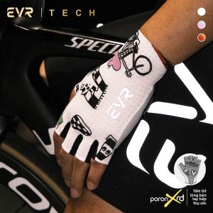 Găng tay đạp xe EVR nửa ngón chống sốc thoáng khí cho nam nữ
