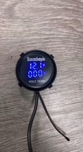 ไฟวัดแบตเตอร์รี่ 2 แบตเตอร์รี่ (กันน้ำ) วัดแบต วัดโวลท์ สีของ 12V มอเตอร์ไฟ ระบบ 0370