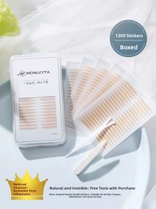 MONLEYTA | Natural Looking Double Eyelid Tape Lace Design Waterproof Sticky For Puffy Eyes Invisible Seamless Womens Beauty Tool
