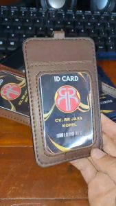 Id Card Kulit Name Tag Kulit Card Holder Termurah