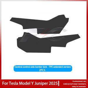 For Tesla ModeY Juniper 2025 Anti-dirt Protective Pad Central Control Side Anti Kick Pad Full coverage TPE Interior Accessories