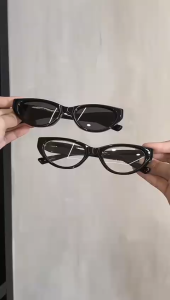 PL-H033-P1 Kacamata Premium Quality Eksklusif Cat Eye Stylish Lensa Anti Silau UV400 Gaya Retro
