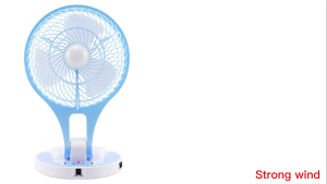 2in1 rechargeable electric fan with light table lamp LED lights portable folding fan foldable stand fan hanging desk fan summer toolsBINLU