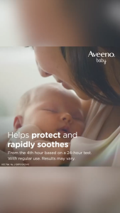 Aveeno Baby Soothing Relief Moisture Cream 100g - Lotion Sensitive Skin Eczema Atopic Dermatitis