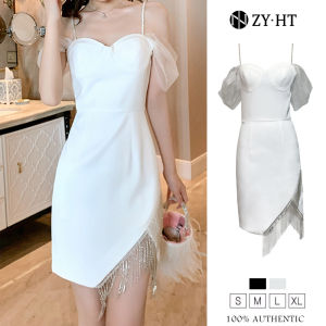 เดรสผู้หญิง ชุดออกงาน 5034 ราคาที่วัน สีดำ,สีขาว เดรสทำงาน,เซ็กซี่,เกาหลี เดรสออกงาน