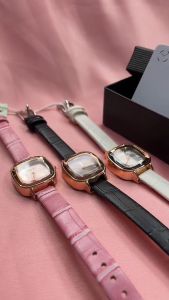 SUNLIFEX Jam Tangan Wanita Square Dial Retro Vintage Wanita Jam Tangan Cewek Free Box 8003