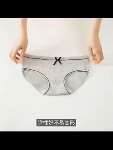 Women Panties Ribbon Underwear Spandex Fabric