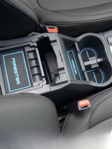 แผ่นกันลื่นประตู Subaru Forester XV Crosstrek แผ่นกันลื่นตกแต่งภายในแบบยืดหยุ่นสำหรับรถยนต์ แผ่นกันลื่นสำหรับช่องประตู