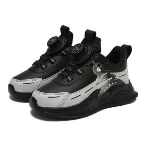 Autumn Winter Kids Anti-Skid Leather Sneakers for 5-16 Years Boys Girls Lightweight Casual Walking Tennis School Shoes