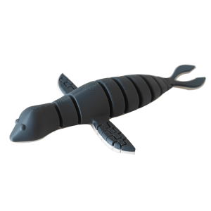 Mô Hình Gấu Seal in 3D Có Thể Di Chuyển Đồ Chơi Động Vật Thực Tế Đồ Trang Trí Bàn Làm Việc Đồ Chơi Búp Bê Mô Phỏng Sinh Vật Biển