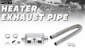 Exhaust Pipe Stainless Steel Flexible Exhaust Hose with 2pcs Exhaust Clamp Car Generator Air Diesel Parking Heater