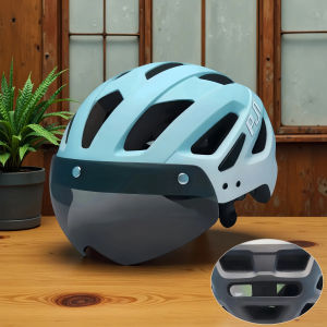 PJT 4 in 1 Bike Helmet Adult Bike Helmet Dual Mode Goggle MTB Road Cycling Helmet 57-61cm Lightweight Breathable Bicycle Helmet