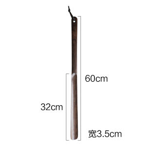 ที่ดึงรองเท้าไม้แท้ยาวพิเศษที่ดึงรองเท้าด้ามยาวอุปกรณ์ช่วยสวมรองเท้าผู้สูงอายุคนท้องอุปกรณ์ยกรองเท้าที่สวมรองเท้าไม่โค้งงอ