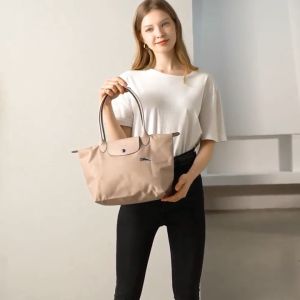 100% Original Longchamp Official Store Bag Tote Bags L1899 Large Bag L2605 Medium Package 70Th Anniversary Edition Nylon Bag Womens Bags Long Champ Bags