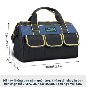 Airaj đa chức năng công cụ Túi 1680D Oxford vải thợ điện túi không thấm nước và chịu mài mòn dung lượng cao lưu trữ túi