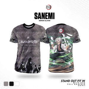 Bandai | Demon Slayer Sanemi Shinazugawa Anime Men/Woman T-Shirts 2026 New Summer Fashion Casual Round Neck Top Short-Sleeve Tee Men Kids