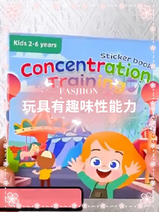 【SG SELLER FREE GIFT】Concentration training sticker books Preschool Learning Activity book Early Development