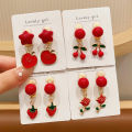 Red Star Shaped Ear Cuff for Girls Children's Cartoon Headwear Cute Ear Decoration Pain Free Girl's Fashion Accessory. 