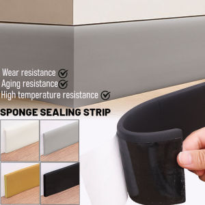 3D Self-Adhesive Foam Baseboard Wall Sticker 2M Thickened Waterproof Waistline TV Background Floor Corner Baseboard Sticker Home Decoration