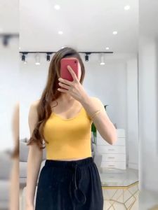 H-652 เสื้อสายเดี่ยวผ้าบางเบา สกรีนผีเสื้อ เต็มตัว สายเดี่ยวเว้าหลัง สวยงาม ผู้หญิง เป็นชุดส่วนที่น่ารัก