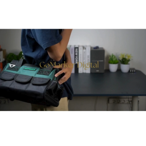 GO Taffware Tas Perkakas Tukang Banunan Teknisi Listrik Multifungsi  Anti Air Bahan Tebal torage Bag
