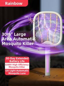RAINBOW | Electric Fly Swatter Rechargeable Strong Mosquito Killer
