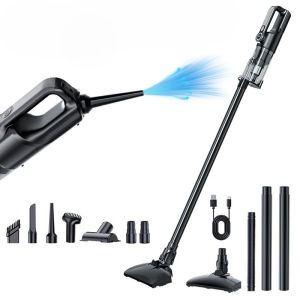 SUITU | Multifunction Wireless Handheld Car Vacuum Cordless Handheld LED Lighting Chargeable Auto Vacuum for Home & Car Mini Cleaner
