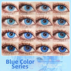 COS Blue Contact Lenses Daily