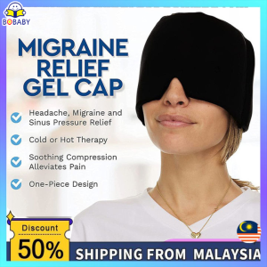 Instant Migraine Relief Cap/ Hot & Cold Therapy Hat for Headache and Stress Relief/ Gel Ice Cap/ Ice Hat Eye Mask