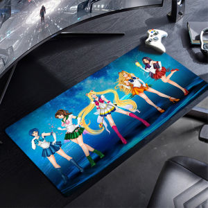 Bandai | Mouse Pad Sailor Moon Anime Large PC Computer Gamer Kawaii Gaming Accessories Mousepad Keyboard Desk Mat Carpet Table