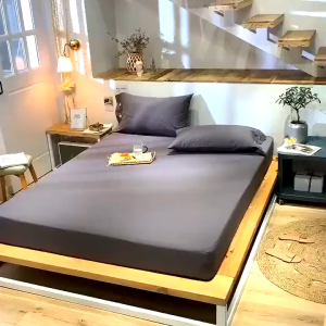 ผ้าปูที่นอนกันไรฝุ่น ชุดผ้าปูที่นอน(ฟรี2 ชิ้น ปลอกหมอน)มี3.5ฟุต/5ฟุต/6ฟุต ผ้ารองกันเปื้อนที่นอน รัดมุม360° ระบายอากาศ