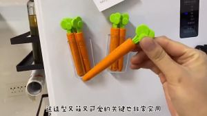 「 ⭐HomeMadeEasy 」5pc Set Sealing Clip with Magnetic Storage Box Portable Kitchen Sealing Clips Reusable Food Sealing Clip No Sharp Edge Children-Safe 食品封口夹 萝卜密封夹