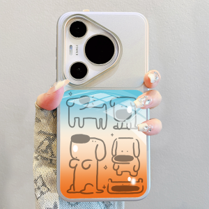 SHUXIE | Organic Glass Luxury Cartoon Dog Design Phone Case