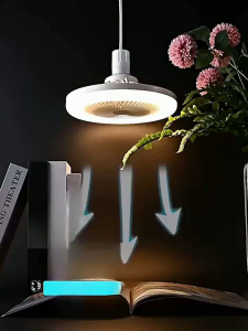 3 Colors Modern Ceiling Fan With Remote Control LED Light (3000K-6000K) Energy Efficient Remote Controlled Light Silent