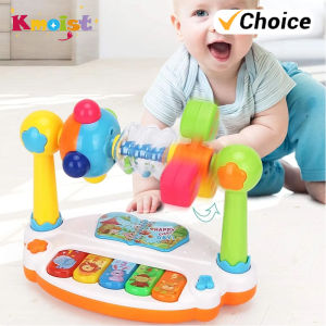 Piano 5 Keys Keyboard Music Toy Set Electronic Organ Education Toys for Kids Musical Instruments With Light Kids Christmas Gifts