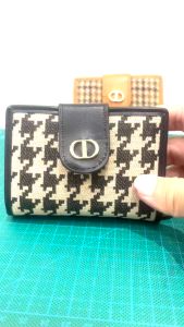 Bowen FY TY8861 Dompet Kartu Kecil Mini Imut Muat Banyak Kartu / Emas LM Bahan PU Tahan Lama