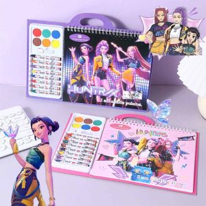 Kpop witch hunters  Coloring Book Rumi Mira Zoey Creative Drawing Book Tracing Sketch Copying Picture For Girls Christmas Gifts