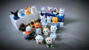 12pc Cute Cat Dog Small Animal Decoration Resin Craft Miniature Figure Tiny for Bonsai Microlandscape Fairy Garden Decor