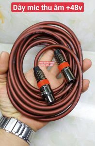 DÂY MIC THU ÂM +48V DÂY DÙNG CHO NHIỀU LOẠI MIC KHÁC NHAU - CÓ ĐỦ ĐỘ DÀI LỰA CHỌN