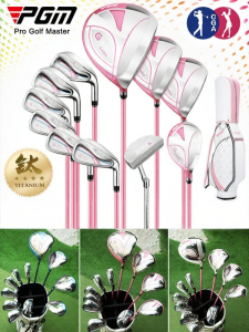 PGM GOLF | Womens Beginner Golf Club Set Half Full Titanium Driver with Bag