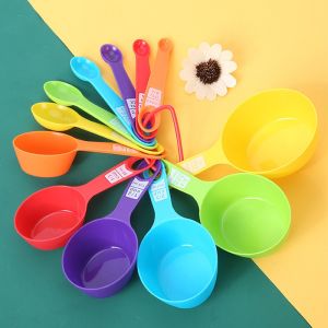 12Pcs Set Measuring Cup And Spoon With Scale Kitchen Cooking Baking Tools Measuring Cup Spoon