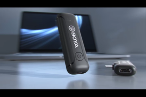 BOYA BY-WM3T2 D1/D2 Wireless Microphone Lapel Mic Noise Cancelling Mic Plug&Play Mini Mic for Vlogging iPhone iPad MFI Certified Lightning Port