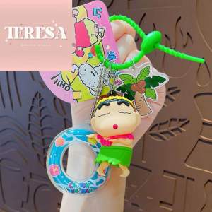 【TERESA】A246 Rantai Kunci Crayon Shin-chan Hula | Crayon Shin-chan Hula Series Keychain | 正版蜡笔小新草裙舞钥匙扣