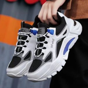 Korean Fashion Clunky Sneaker Mens Casual Sports Shoes Mesh Breathable Running Shoes