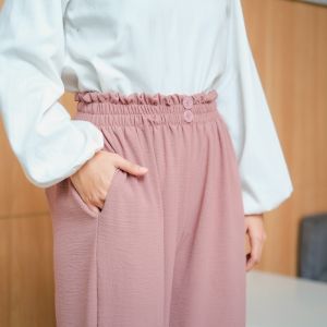 NELAFA Kavita Pants Kulot Karet Kancing Dua
